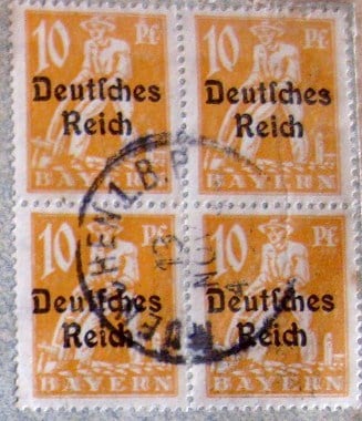 Bavarian stamps during the German Empire