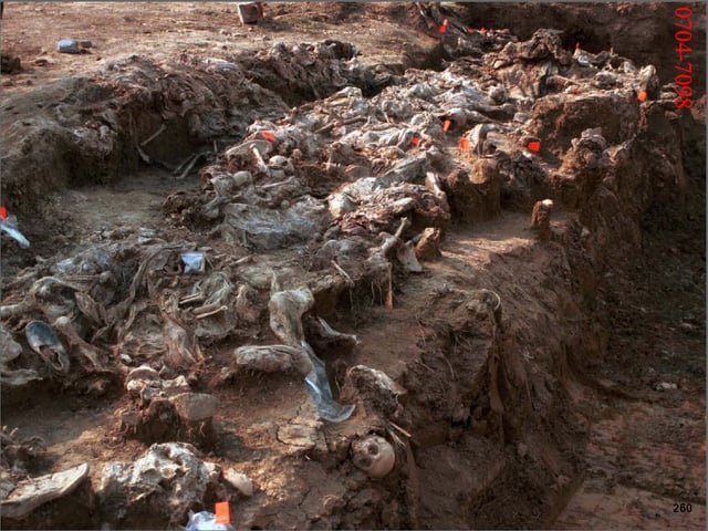 Exhumation of Srebrenica massacre victims