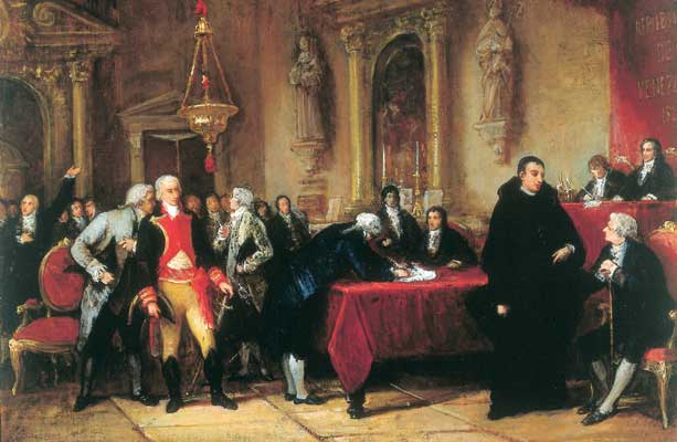 The signing of Venezuela's independence, by Martín Tovar y Tovar