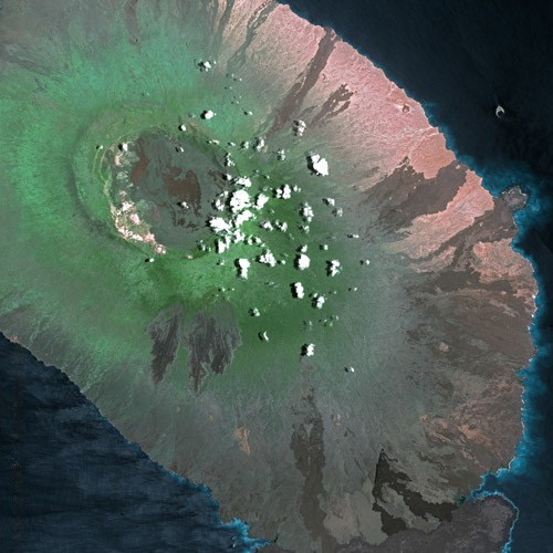 Isabela seen from Spot Satellite.