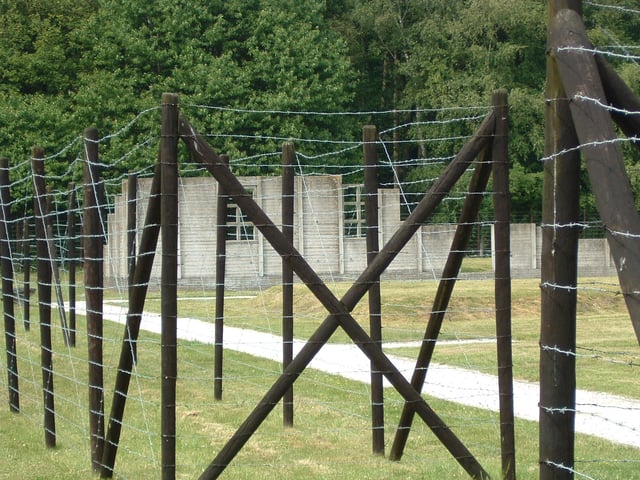 A partial reconstruction of the barracks in the Westerbork transit camp where Anne Frank was housed from August to September 1944