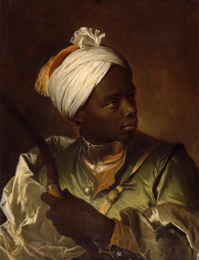 Young Negro with a Bow by Hyacinthe Rigaud, ca. 1697.