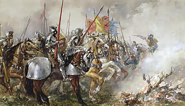 During the Hundred Years' War England and France battled for supremacy. Following the Battle of Agincourt the English gained control of vast French territory, but were eventually driven out. English monarchs would still claim the throne of France until 1800.