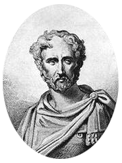 Pliny the Elder, as imagined by a 19th-century artist: No contemporary depiction of Pliny is known to survive.
