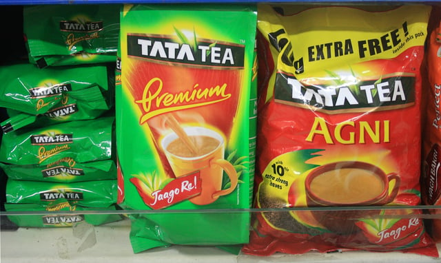 Packages of Tata Tea