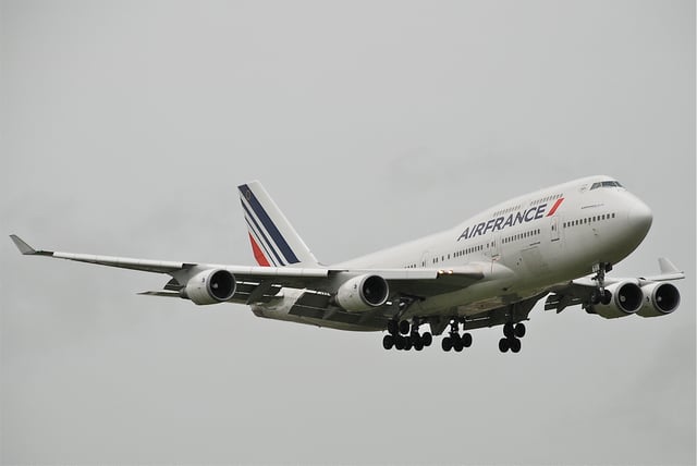 A retired Air France Boeing 747-400