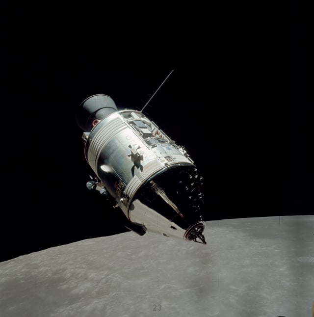 Apollo 17 Command Module in Lunar orbit