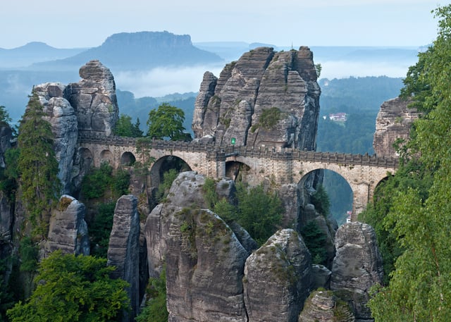 Saxon Switzerland a few kilometres outside of Dresden