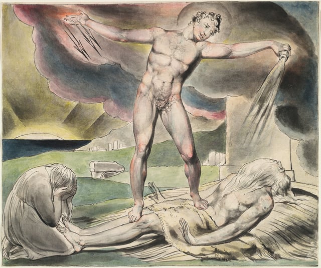 The Examination of Job (c. 1821) by William Blake