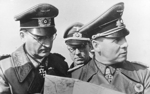 Rommel with Hans Speidel, who was involved in the 20 July plot