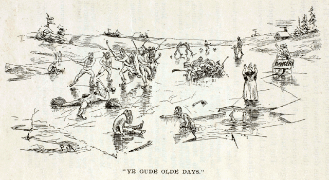"Ye Gude Olde Days" from Hockey: Canada's Royal Winter Game, 1899