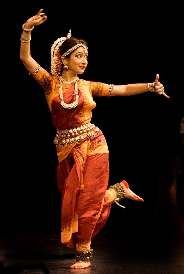 An Indian classical dancer