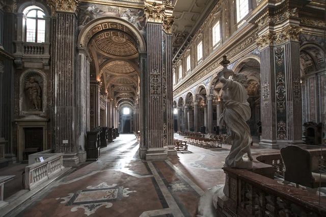 Interior of the Church of Girolamini