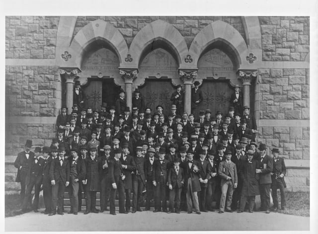 The Princeton University Class of 1879, which included Woodrow Wilson, Mahlon Pitney, Daniel Barringer, and Charles Talcott