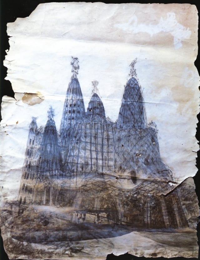 Original design of the church for the Colònia Güell