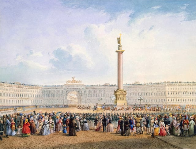 The building on Palace Square opposite the Winter Palace was the headquarters of the Army General Staff. Today, it houses the headquarters of the Western Military District/Joint Strategic Command West.
