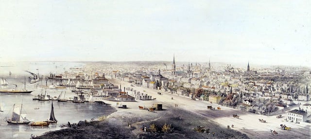 View of Toronto in 1854.