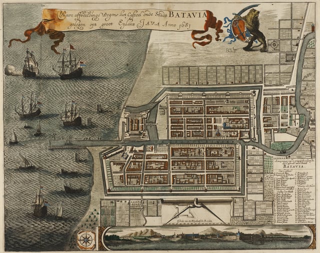 Dutch Batavia in 1681, built in what is now North Jakarta