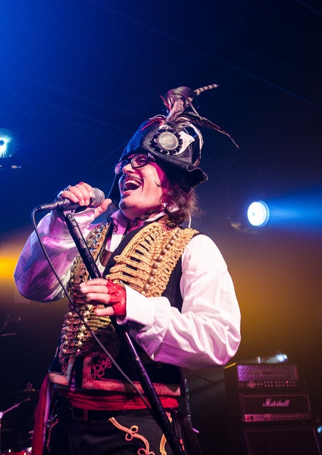 Adam Ant performing live at the Republik in Honolulu, Hawaii, in a concert by the BAMP Project