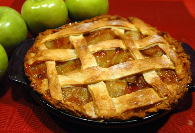 Apple pie has been consumed in England since the Middle Ages.