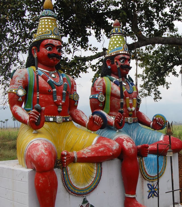Aiyanar (Tamil: ஐயனார், சாஸ்தா), guardian folk deity of Tamil Nadu