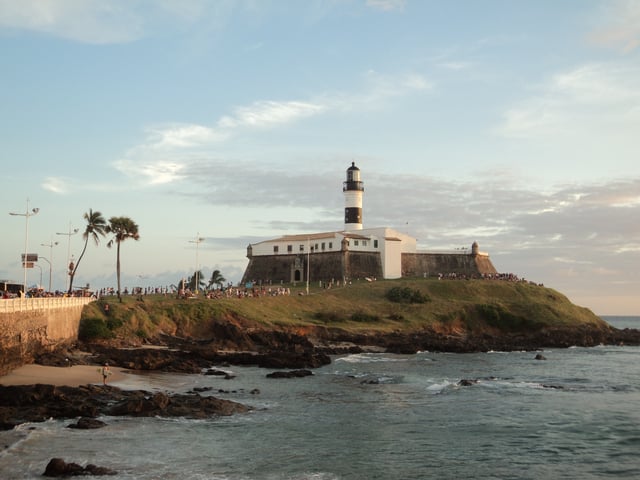 View of Farol da Barra Lighthouse