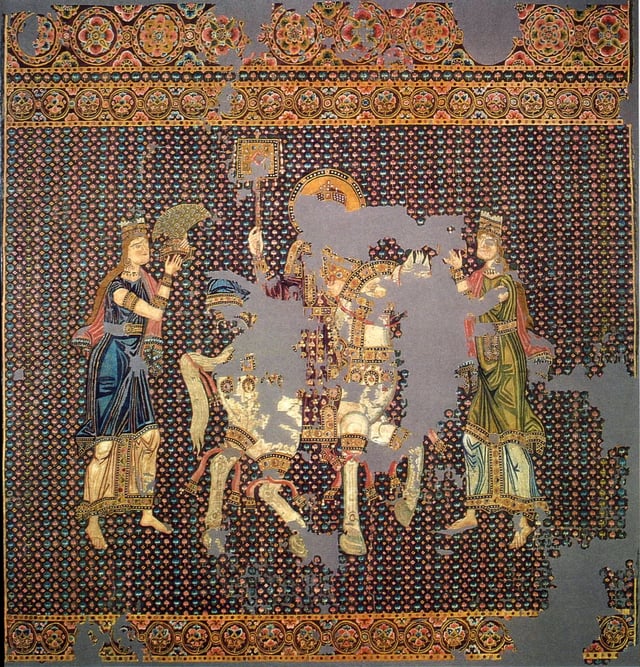 The Gunthertuch, an 11th-century silk celebrating a Byzantine emperor's triumph