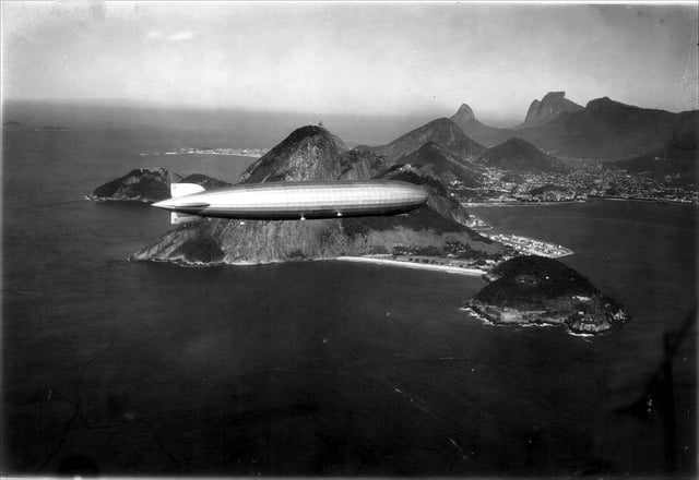 LZ 127 Graf Zeppelin over Rio de Janeiro