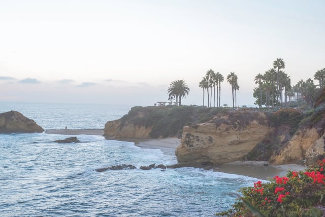 A far view of Goff Cove from Laguna Beach.