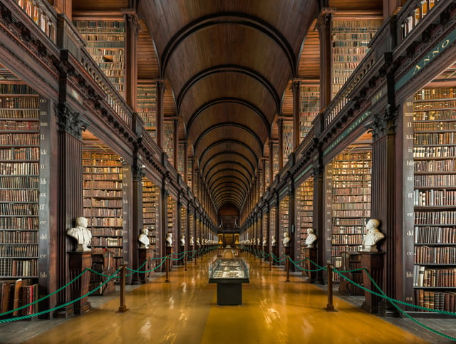 Longroom at the Trinity College Library