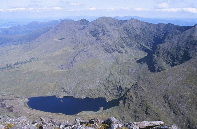 MacGillycuddy's Reeks, mountain range in County Kerry includes the highest peaks in Ireland