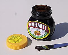 Marmite and Vegemite are dark in colour