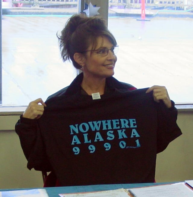 Palin visiting Ketchikan during her gubernatorial campaign, 2006