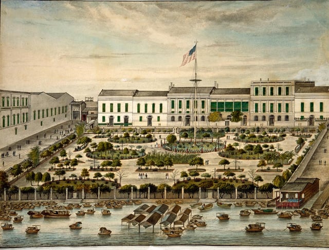 The American Garden at the Thirteen Factories in Canton, 1844–45