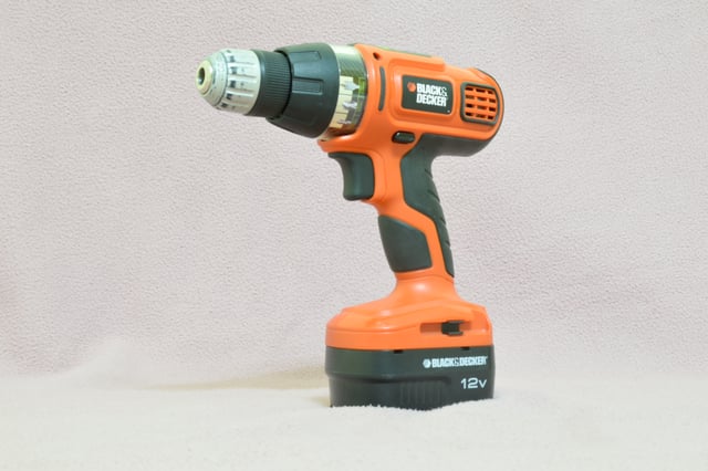 A Black and Decker cordless drill