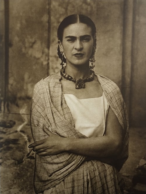 Frida photographed in 1932 by her father, Guillermo
