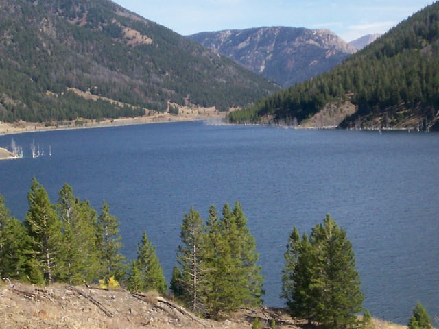 Quake Lake was created by a landslide during the 1959 Hebgen Lake earthquake.