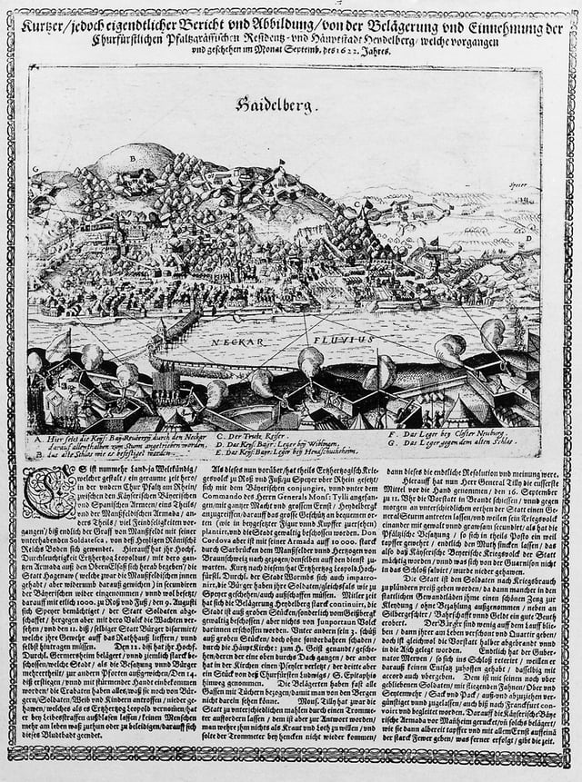 The siege of Heidelberg 1622