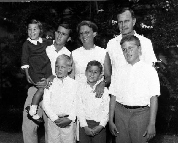 Jeb Bush, front right, with family, early 1960s