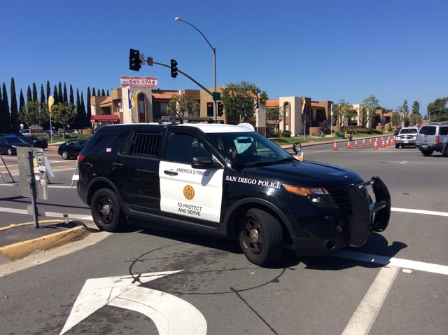 San Diego Police SUV in Mira Mesa