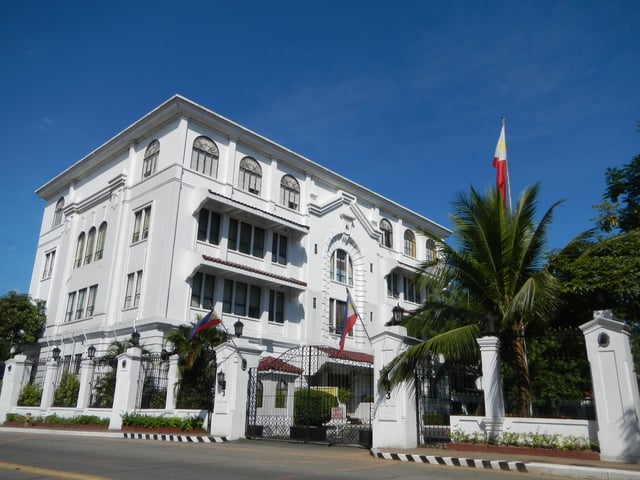 The New Executive Building reconstructed during Cory Aquino's presidency