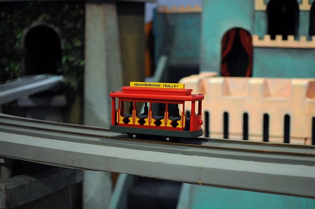 Neighborhood Trolley from Mister Rogers' Neighborhood set at WQED studios in Pittsburgh.