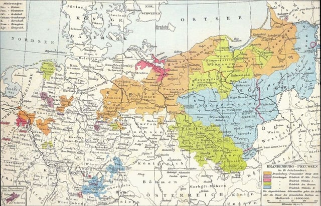 Prussian territorial acquisitions in the 18th century