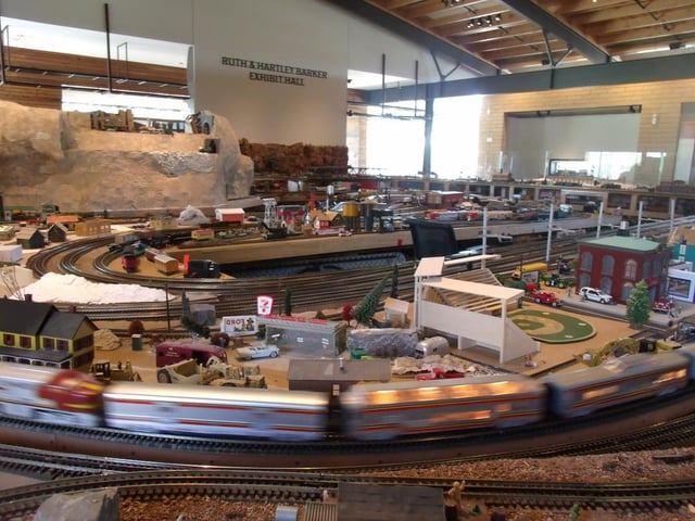 Scottsdale Model Railroad Club's O scale model train layout housed in the McCormick Ranch Bunkhouse of the McCormick-Stillman Railroad Park