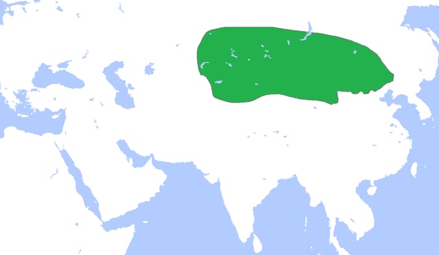 Territory of the Xiongnu, which included Mongolia, Western Manchuria, Xinjiang, East Kazakhstan, East Kyrgyzstan, Inner Mongolia, Gansu.
