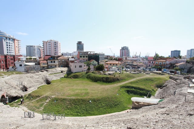 The Durrës Amphitheatre was built in the 2nd century AD.