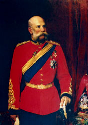 Franz Josef I in the uniform of a Colonel of the 1st Dragoon Guards