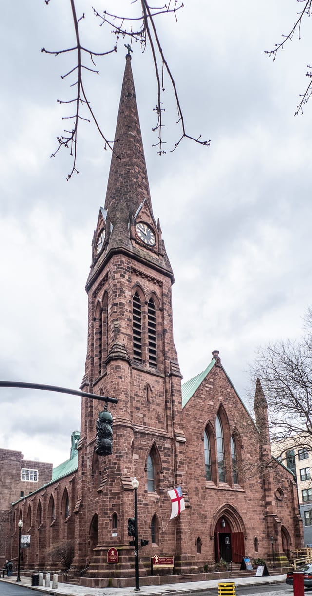 Grace Church, a historic church at 175 Mathewson Street in Providence, Rhode Island