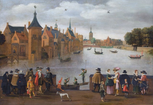 The Binnenhof at the Hofvijver, 1625
