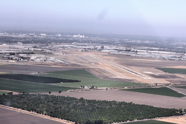 View across Stockton metropolitan airport, 2009.
